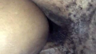 Ebony couple rushes for a quick chat before work in intriguing morning routine.