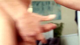 The babe gags while getting a rough deepthroat session