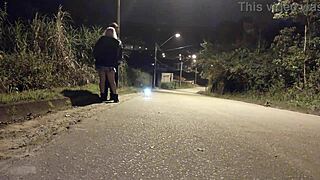 I give blowjob on the street with police watching