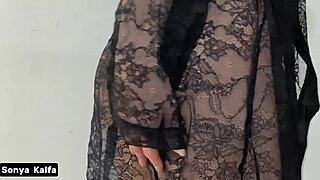 step sis gets me worked up after shower with her big round ass and tits