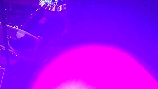 Slim ebony cowgirl fucked!