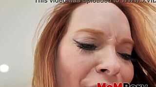 busty redhead milf summer hart rides massive pov cock with trimmed pussy