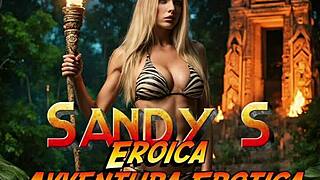 Sandys erotic milf cosplay in wild parody adventure