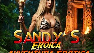 Sandys erotic milf cosplay in wild parody adventure
