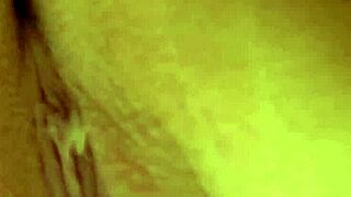 Abigail suggestively shaves her pussy in the shower while bathing