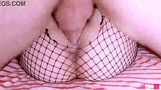 Petite amateur missionary pussy pounding leads to leaking creampie