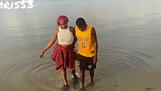 Asian and European Stars Having Fun on the Beach Backstage