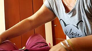 Caught My Stepson Jerking - What a Tasty Cock!