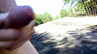 Clitlicker662 - Raw Homemade Action in Forest with Sloppy Outdoor Fun