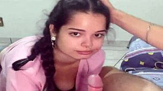 Amazing deepthroat blowjob and riding ending in creampie