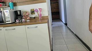 Risky Sex! Banged His Friend While Husband Was in Shower, Almost Caught!