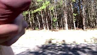 Clitlicker662 - Raw Homemade Action in Forest with Sloppy Outdoor Fun