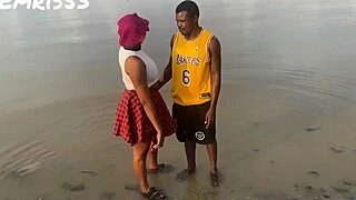 Asian and European Stars Having Fun on the Beach Backstage