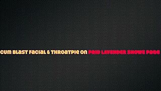 Egyptian babe with glasses takes huge cum facial deep