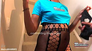 Sexy Burglar Takes A Wet Throat Inspection?