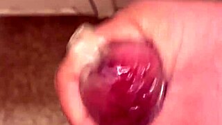 Amateur Solo Girl Masturbates With Condom For Intense Orgasm