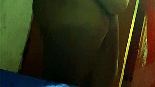 Chubby Ebony Amateur Shows Off Wet Pussy After Bath in Solo Scene