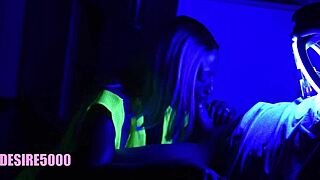 Intense Black Light Deepthroat On Monster Cock At Shipyard During Work Hours