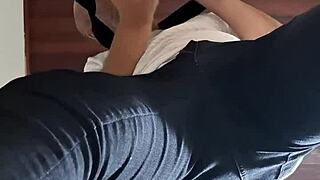 cheating on her husband with a stranger at the bar but only anal, risky?