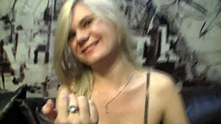 lucky dude fucks blonde teacher in lingerie doggystyle