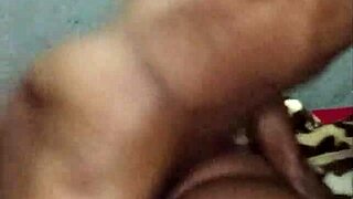 Black teen 18+ takes massive stretching in tight pussy