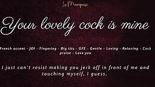 French accent girl instructs jerk off your cock