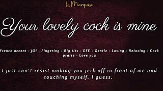 French accent girl instructs jerk off your cock