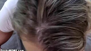 Busty milf wife Corinna gets mouth fucked rough then impregnated