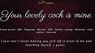 French accent girl instructs jerk off your cock