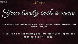 French accent girl instructs jerk off your cock