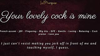 French accent girl instructs jerk off your cock