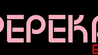 Boldly fucking tattooed teen with big tits and monster cock