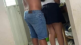 I help her grab stuff in the kitchen since she can’t reach and end up bending her over