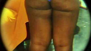 Hidden Camera Catches Latina Neighbor with Huge Ass Relaxing