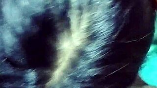 She can't hold back her desires, cheating on her boyfriend with this huge cock, her emotions overwhelming in homemade clip.