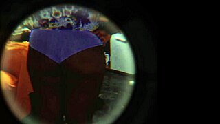 Hidden Camera Catches Latina Neighbor with Huge Ass Relaxing