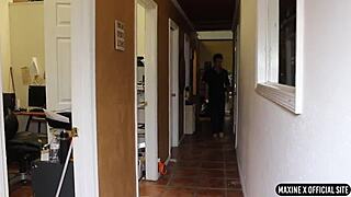 The pornstar slave endures deepthroat and bondage under femdom control