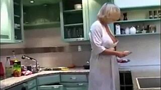 Date with blonde norsk mature woman in pov homemade setting