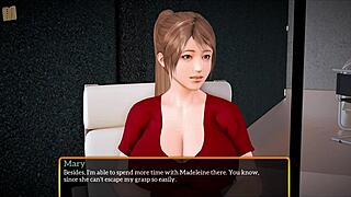 मेरी ब्रूनेट मिल्फ बड़े टिट्स के साथ फैलती है