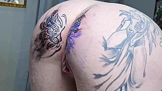 damn, starting my day with anal tattoo fun!