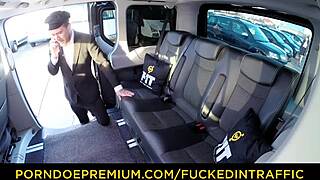 i got cum covered on hot russian babe audrey jane in the backseat of the car