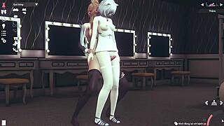 Girls giving thigh jobs to friends 😏