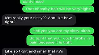 I'm sexting to emasculate my sissy bitch with humiliation