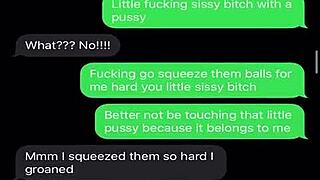 I'm sexting to emasculate my sissy bitch with humiliation