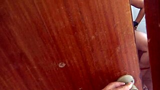 real stepmom showing her horny stepson how she pisses from that mature hairy pussy in a wild pov