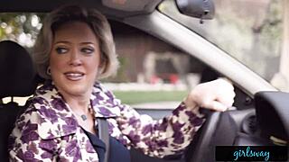 Yo, Kristen Scott from Girlsway fantasizes about girls while touching herself outdoors.