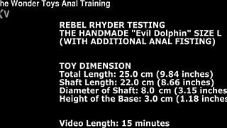 Rebel Rhyder Tests Huge Anal Toy