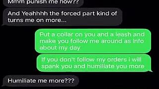 I'm sexting to emasculate my sissy bitch with humiliation