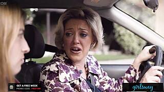 Yo, Kristen Scott from Girlsway fantasizes about girls while touching herself outdoors.