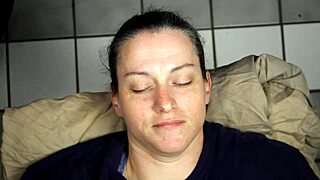 huge homemade cumshot blasting right in her eyes, so intense